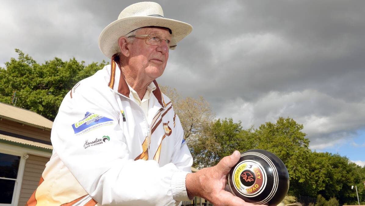 BOWLS VETERAN: City Oval's Charlie Bolte has played at the club since 1976 and his passion for the game still burns. Picture: Kate Healy