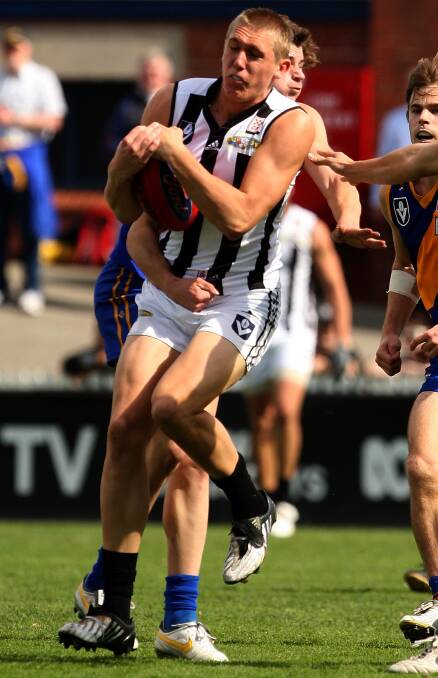 Toby Thoolen in his VFL days at Collingwood.