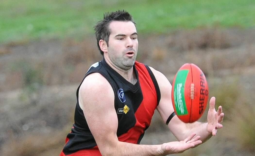 ON FIRE: Phil Benn kicked seven goals for Buninyong on Saturday, in what was just his third senior appearance of the 2015 season.