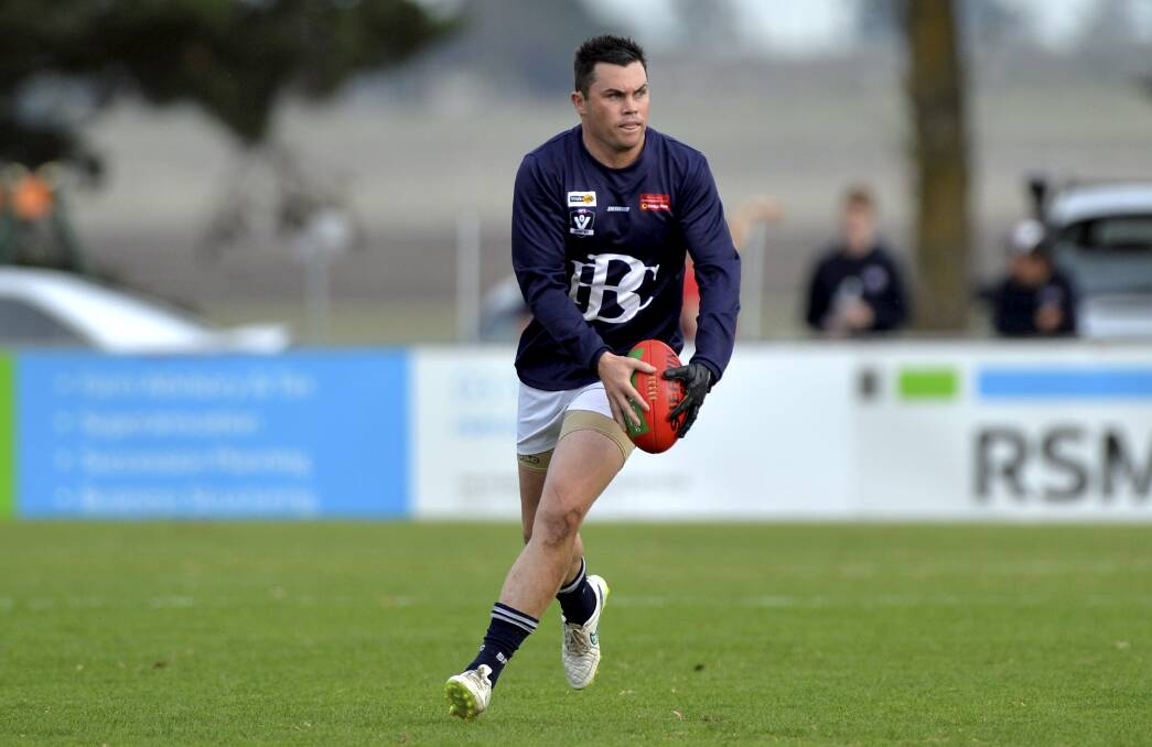 DEPARTURE: Justin McConnell has left Ballan to play with Golden Rivers Football League reigning premiers Murrabit in 2017.