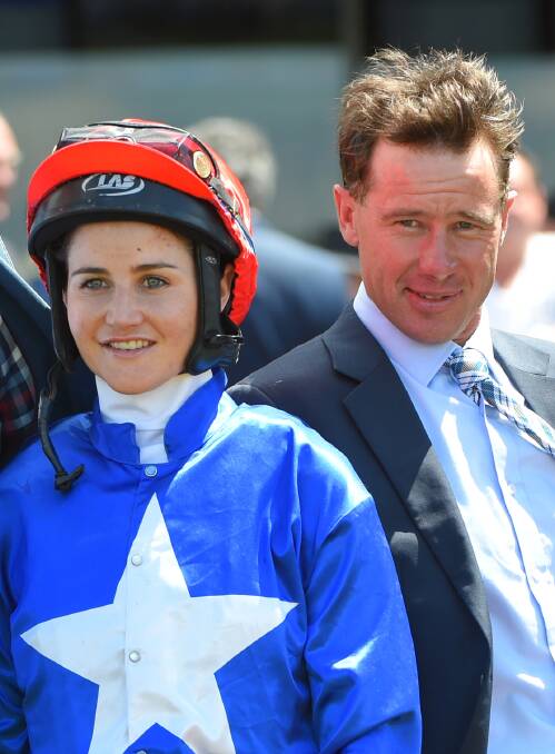 TEAMWORK: Michelle and Patrick Payne after Saturday's triumph.