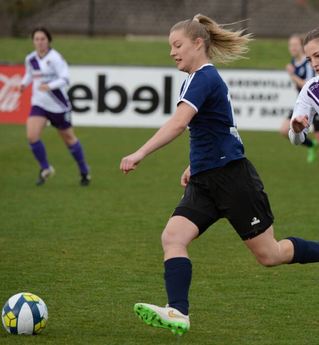I'M BACK: Jordan Ivey will return from injury for the Ballarat Eureka Strikers' home clash with Brighton at 3pm this Sunday. The Ballarat girls are looking to continue an unbeaten campaign. Picture: Kate Healy.