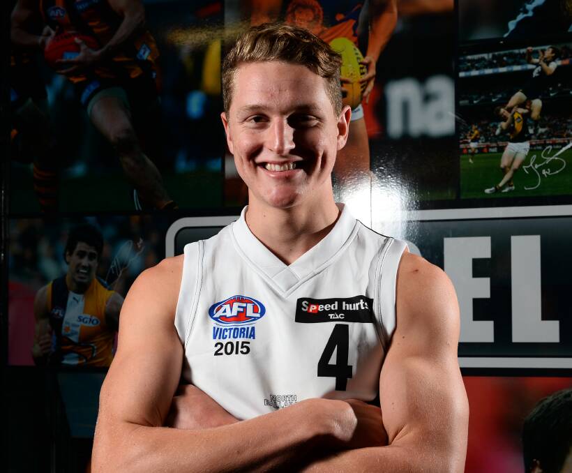 STAR: Jacob Hopper was taken by GWS at pick seven as an academy selection.
