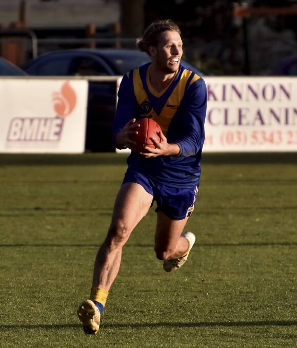 HE'S OFF: Jacob Werts has left Learmonth and will play with North Central Football League club Donald as an assistant coach in season 2017. Picture: Dylan Burns.