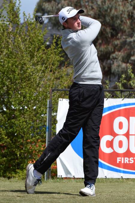 ROOM FOR IMPROVEMENT: Matthew Power shot a score of 81 to be nine-over par and in equal 60th position heading into round two on Wednesday. Picture: Lachlan Bence.