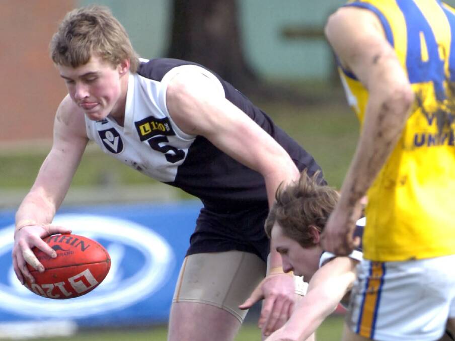PART OF THE JOURNEY: Roughead in action for the North Ballarat Rebels against the Western Jets during the 2008 TAC Cup season.