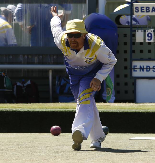 BACK TO BACK: Scott Roberts played his way to a second-straight victory in the Ballarat District Bowls Division men's state pairs on Sunday.