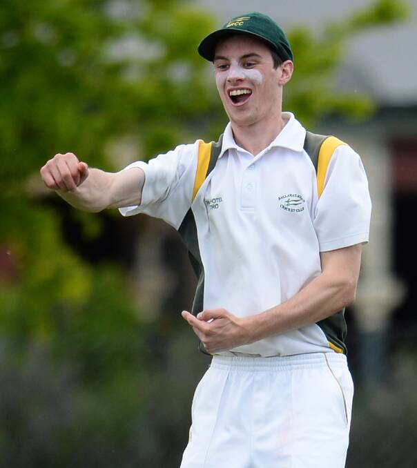 HONOUR: Ballarat-Redan cricketer Jayden Hayes will represent Victoria Country in an under-21 clash in Benalla next month.
