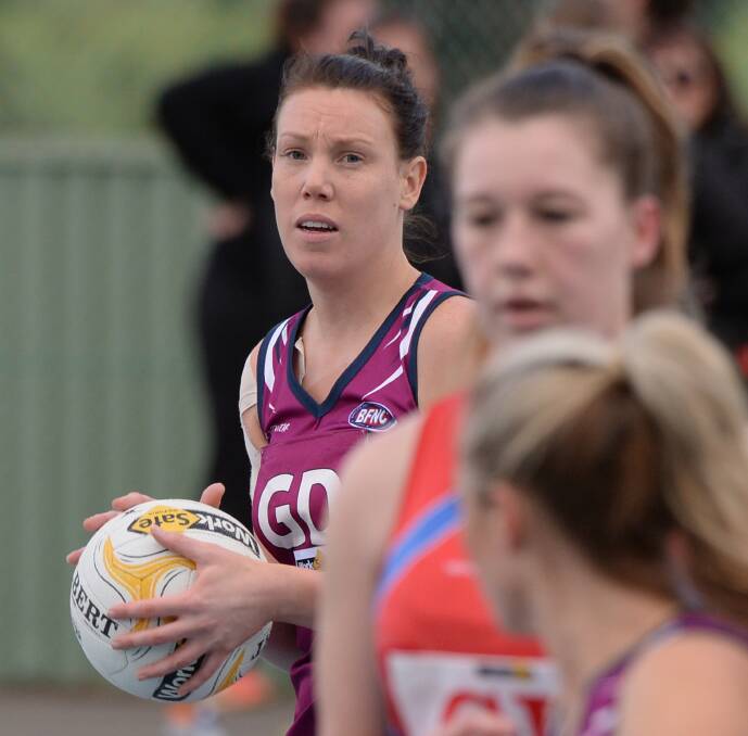 GREAT YEAR: Defender Noni McClure was one of three Ballan players named in the Central Highlands Netball League team of the year. Picture: Kate Healy.