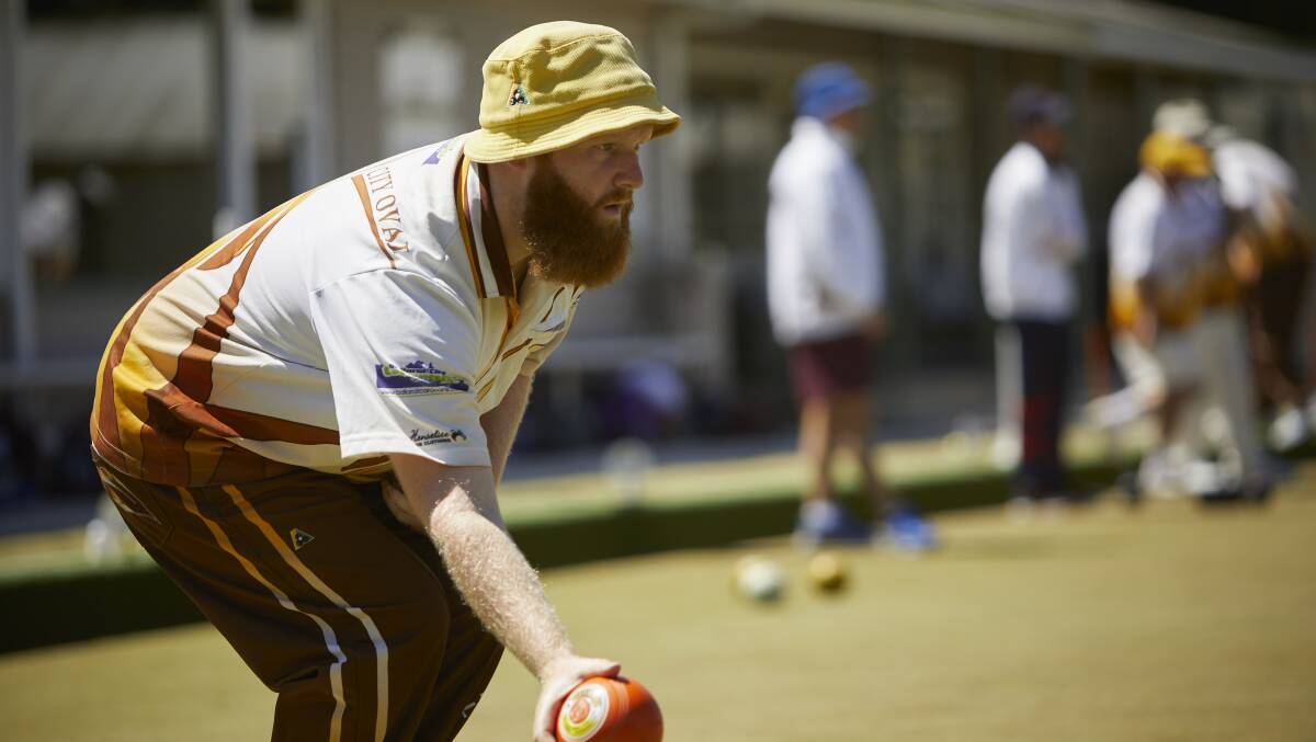 TRIED HARD: City Oval skipper Callum Mann scored one of the team's two rink victories in a losing battle against Bareena on Saturday.