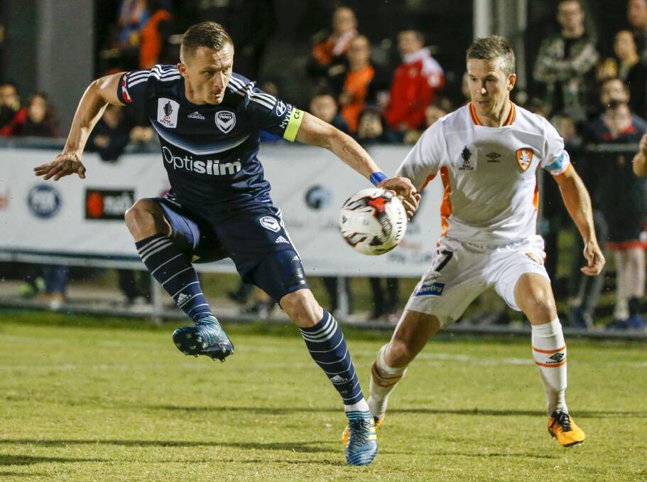 STAR ATTRACTION: Besart Berisha (left) is expected to play in Ballarat on September 1. Picture: AAP.