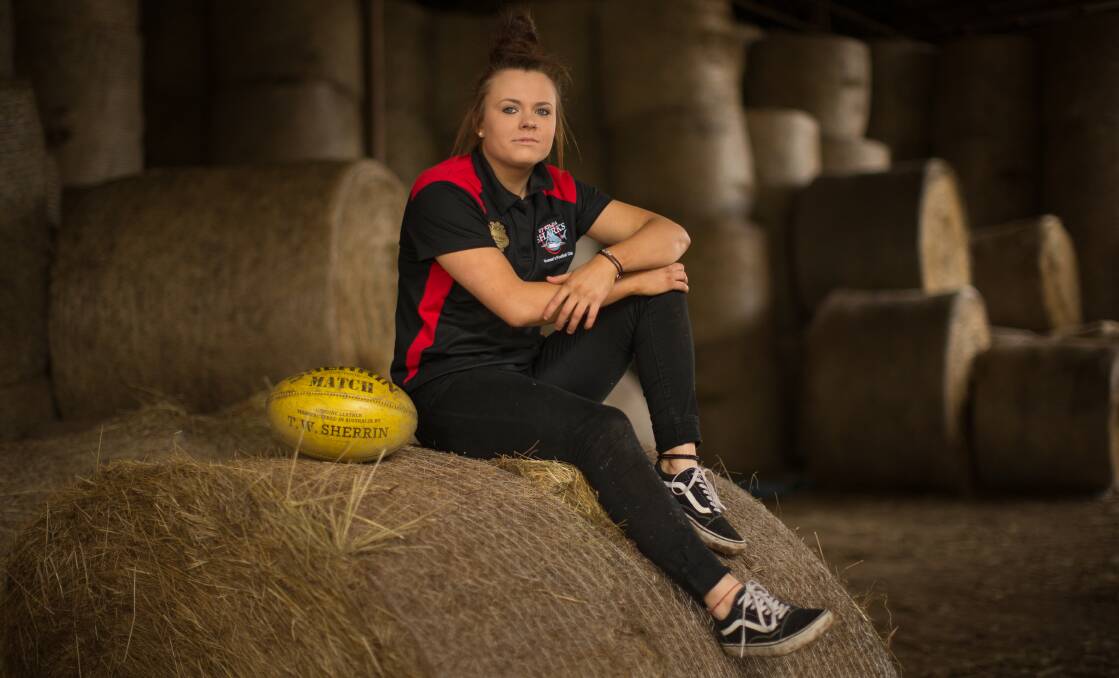 EXCITING TIMES: Trentham local Jenna Bruton is looking forward to playing for the Western Bulldogs in the club's practice game at Mars Stadium on Saturday night.