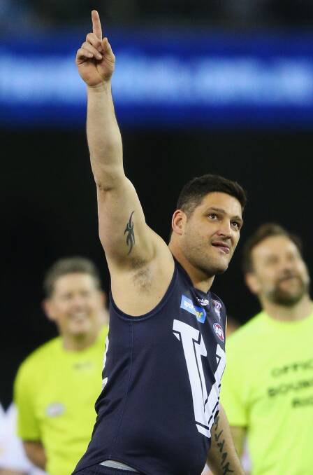 BIG START: Brendan Fevola is poised to lead Melton South into battle against rivals Melton in round one of the 2017 BFL season on April 8. Picture: Getty Images.