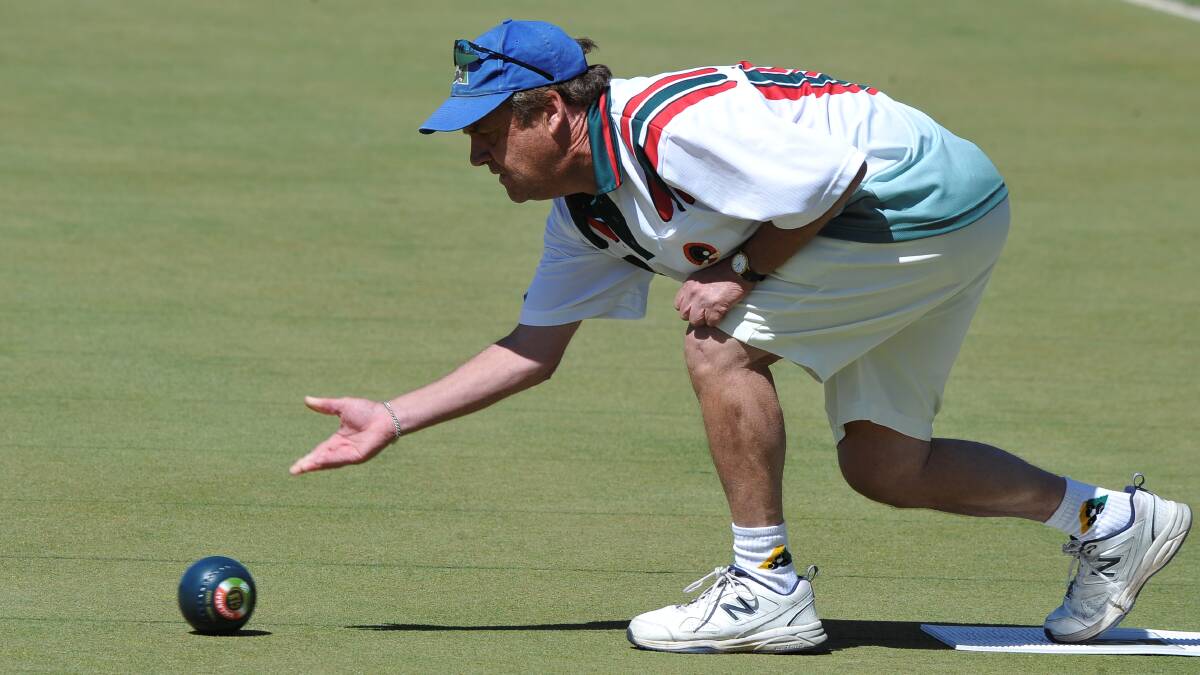 TOUGH DAY: Ballarat bowler Garry Hamilton lost his rink and was part of the side that suffered overall defeat against Sebastopol in division one.