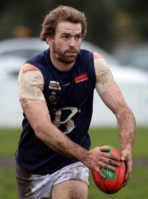 BIG CHANCE: Ballan recruit Shaun Campbell has had a great season in 2015, being named as the Blues' best on seven separate occasions. Picture: Kate Healy.