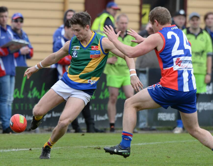 HOO ROO: Lincoln Barnes (left) has left Lake Wendouree and will play for Waubra in the Central Highlands Football League during season 2016. Picture: Kate Healy.