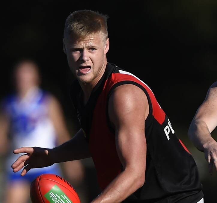 INFLUENTIAL: Ned Gilbert kicked a couple of important goals in Buninyong's nine-point victory against Dunnstown. File picture: Justin Whitelock.