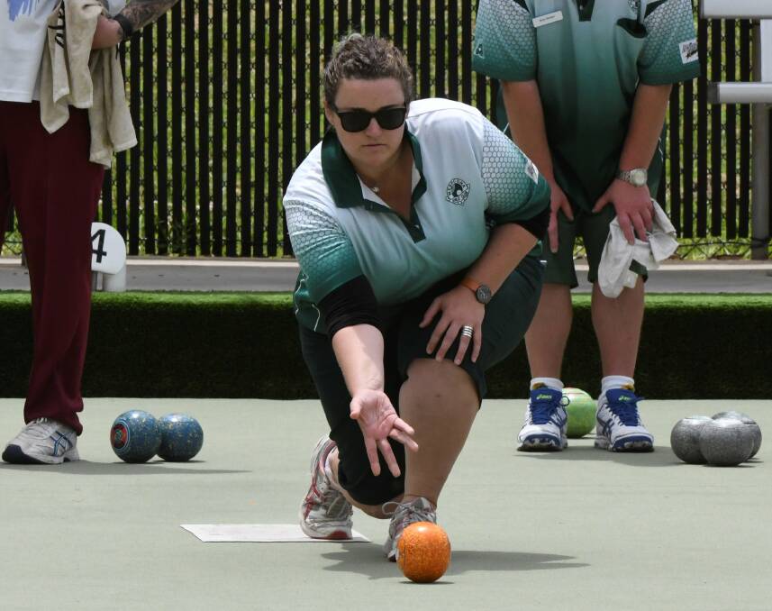 TOUGH TIMES: Anne Draffin and her Webbcona team is currently placed in the relegation zone of the Geelong-Ballarat Premier Bowls league.