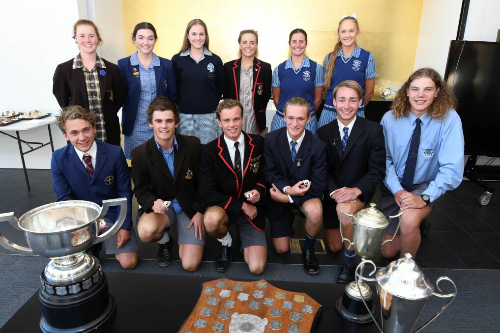 READY FOR BATTLE: Rowing leaders from Ballarat schools are pictured at Tuesday's Head of the Lake lane draw. The regatta is scheduled for Sunday, February 25.