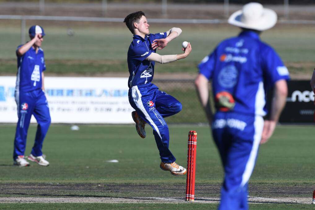 SPINNER: Golden Point's Matt Harris in action during last round's Major League T20 Cup clash against Wendouree. The Pointies take on Mt Clear on Tuesday evening.