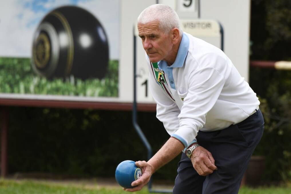 TOUGH DAY: Kevin McKeegan suffered defeat as skipper as his Mt Xavier outfit was beaten by Ballarat in division one weekend pennant on Saturday. Pictures: Kate Healy.