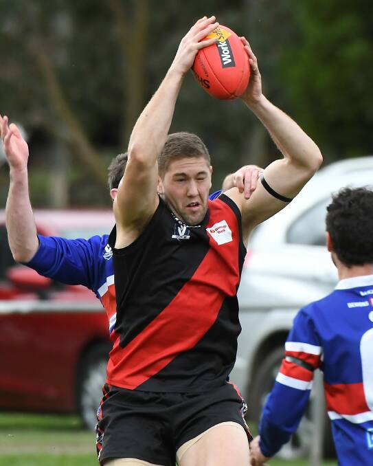 BIG MAN: Liam Rigby enjoyed a good 2017 season and will have another key role to play for Buninyong as it strives for the premiership this year.