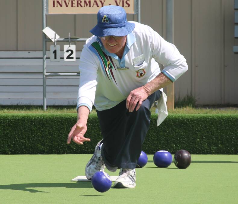 CHASING A TITLE: Mt Xavier bowler Brian McKeegan has gone deep into the men's over-60 singles championships, which will be decided on Thursday at Invermay.