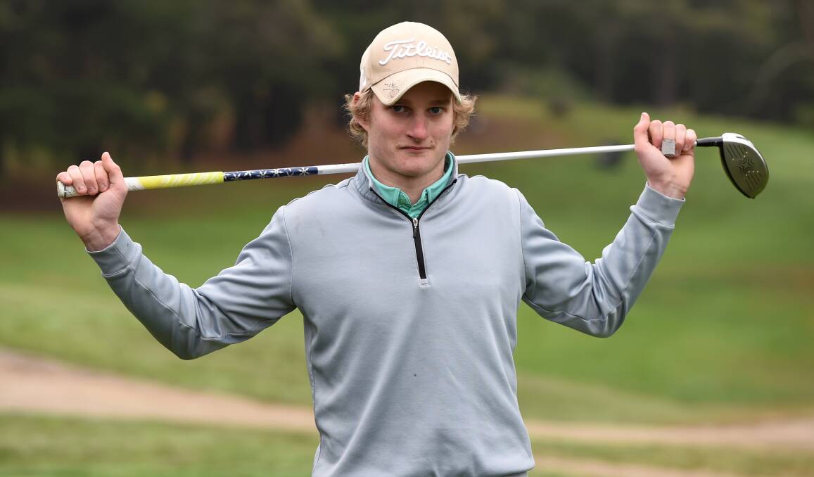 CAN'T WAIT: Daniel Staples is excited to join a college in the US, where he will study and play golf. Picture: Lachlan Bence.