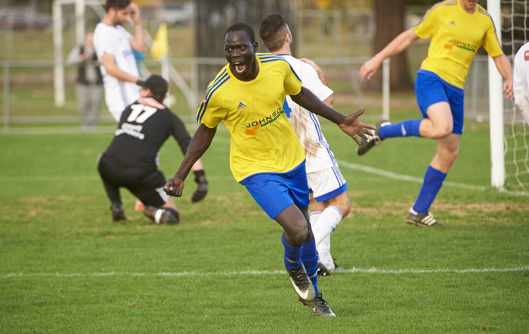 GOAL SCORER: Kuanyjal Tuany has been selected in the Vikings' starting line-up for Saturday's clash against Altona North. Picture: Luka Kauzlaric.