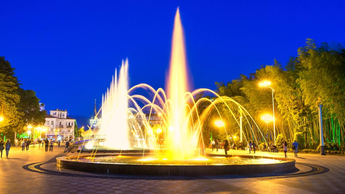INSPIRATION? The beautiful show of dancing fountains in Batumi Boulevard, Georgia.