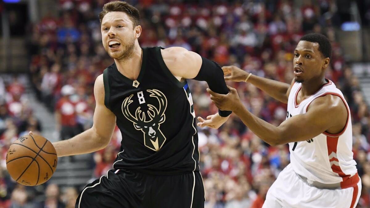 Milwaukee Bucks guard, Australian Boomer and country Victoria export Matthew Dellavedova has already tweeted he wants his body right if Australia plays World Cup host in 2027. Picture: via AP