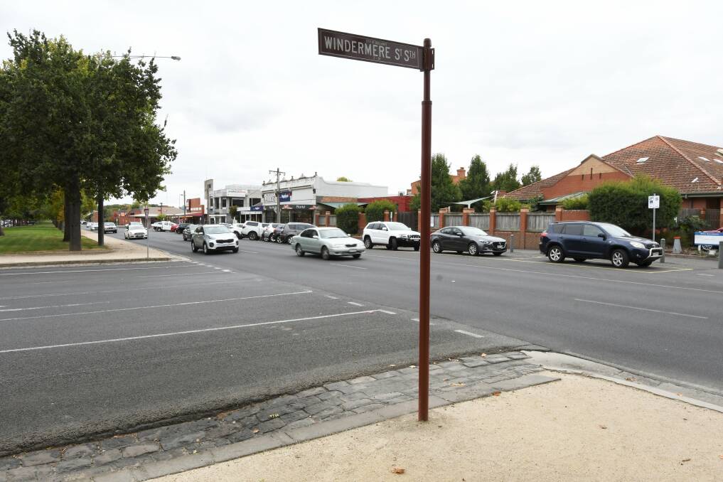 Traffic will no longer be able to travel north to south along Windermere Street at Sturt Street. Picture: Lachlan Bence