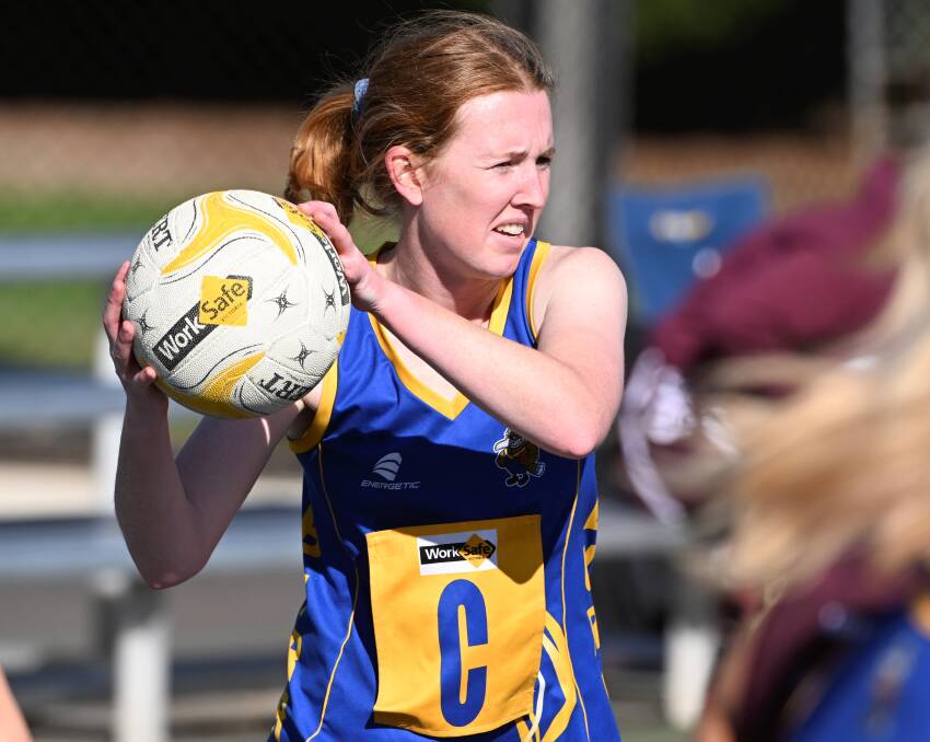 Rhannon Ezard of Sebastopol was a driving force in her side's two goal win over Melton on Saturday. Picture by Lachlan Bence