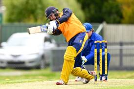Harry Ganley smashed an unbeaten 156 in helping his side to a strong first innings score in the grand final.