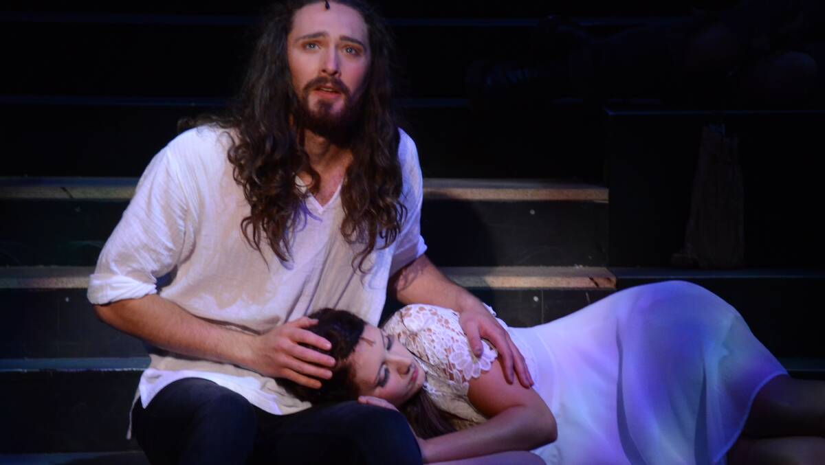 SUPERSTAR CAST:  Laurence Heenan (Jesus) and Shelley Szova (Mary) are starring in Jesus Christ Superstar
