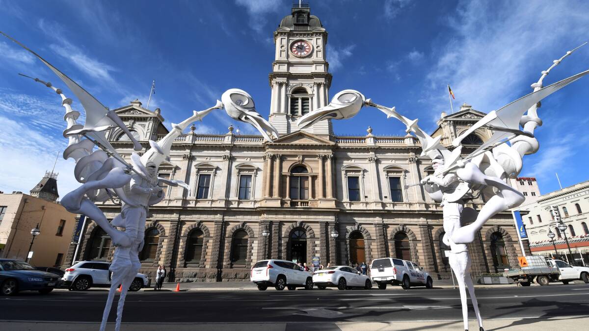 The Birdmen of Amsterdam will be a highlight for White Night in Ballarat. Pictures: Lachlan Bence