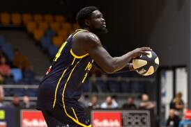 Majok Majok was massive in he victory over Hobart last weekend. Picture by Adam Trafford