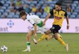 Stefan Nigro playing for Gold Coast Coast Mariners against Western United last season. Picture: Getty Images