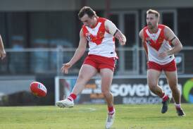 Ballarat's Paddy Simpson has started the BFNL season in hot form. Picture By Lachlan Bence