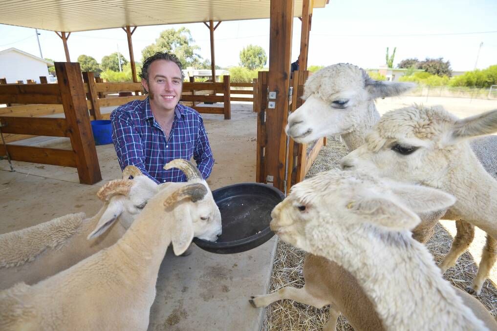 WOOLLY DAY OUT: Michael Sloper, manager of Creswick Woollen Mills.