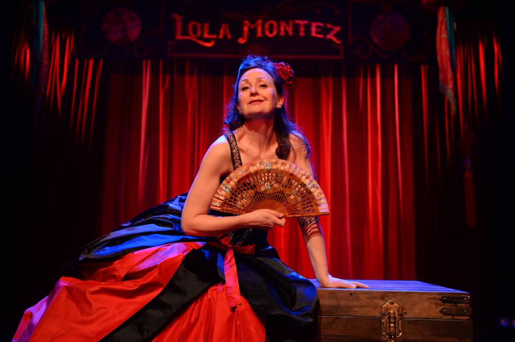 Caroline Lees stars in The Exotic Lives of Lola Montez. Picture: Kate Healy.