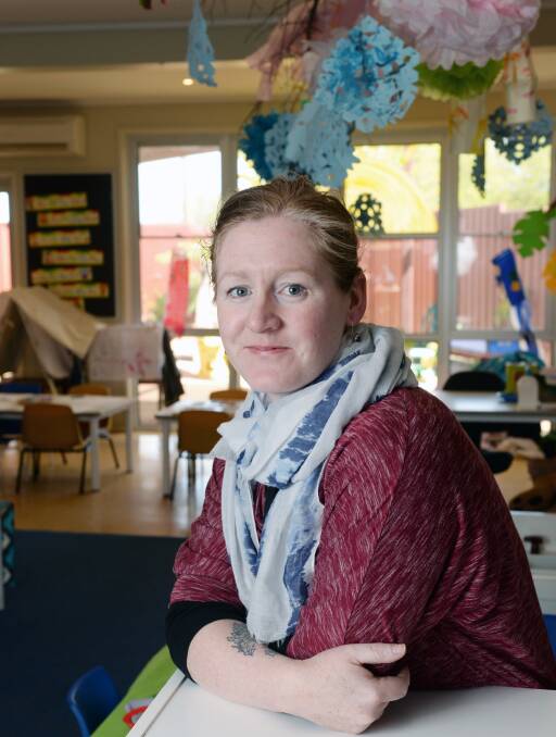 Care: Ms Lefevre, who is SalvoConnect Western’s only children’s support worker, is currently turning away several referrals a month. Picture: Kate Healy.