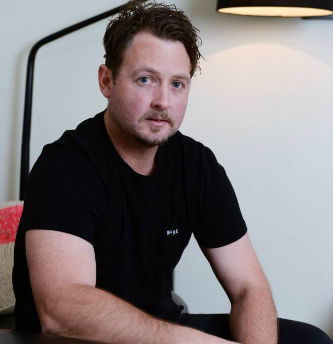 Price of a punt: Ballarat's Dan Davies hopes sharing his struggle with compulsive gambling will encourage other people to seek help. Mr Davies gambled for almost 20 years, starting when he was 18. Picture: Kate Healy.