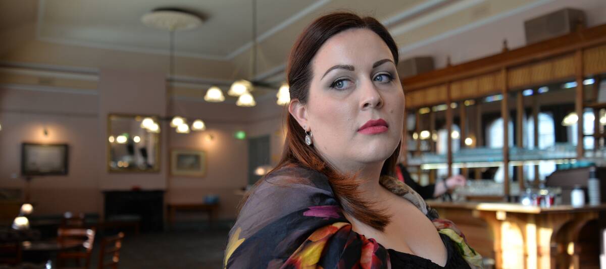 Opera singer Fiona Jopson has been refining her voice since she was 17. Come February she will have freelanced as an opera singer for a year. Picture: Jessica Black.