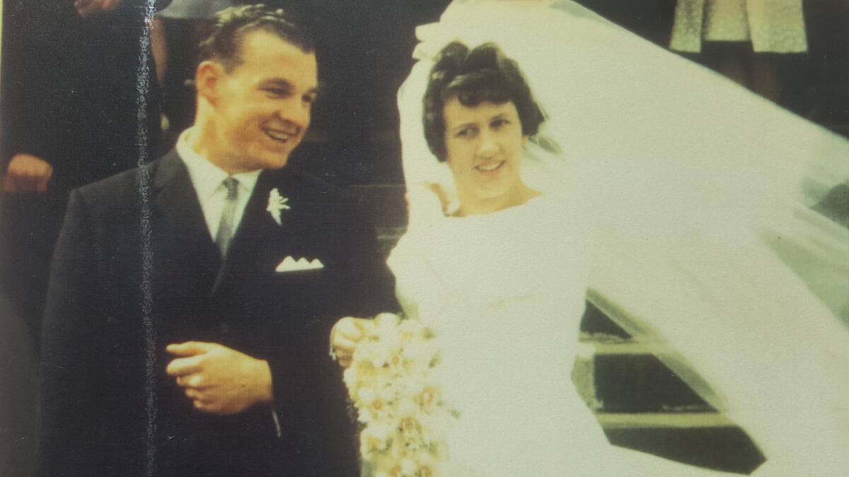 Ian and Irene on their wedding day, September 5 1964.