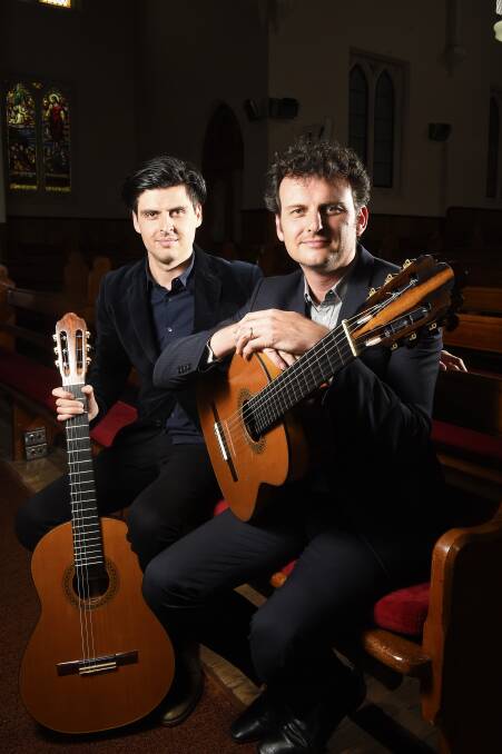 Virtuoso: Grigoryan brothers Slava and Leonard will return to Ballarat this month to perform from their latest release, Songs Without Words, at the Art Gallery of Ballarat. Picture: Luka Kauzlaric.