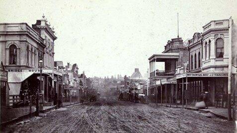 Bridge Mall in 1886.