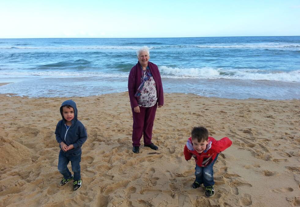Irene Donald with her two grandsons. 
