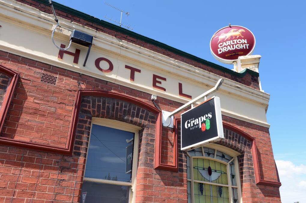 The Grapes Hotel will undergo renovations and reopen in the New Year. Picture: Kate Healy. 