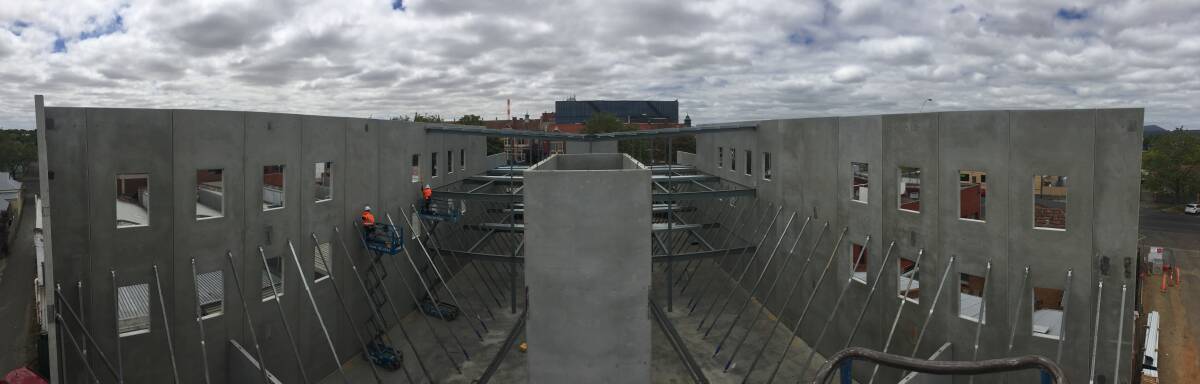A view from the top of the 909 Sturt Street development. 